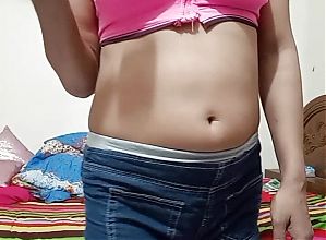 Desi teen girl doing yoga - skinny sexy girl
